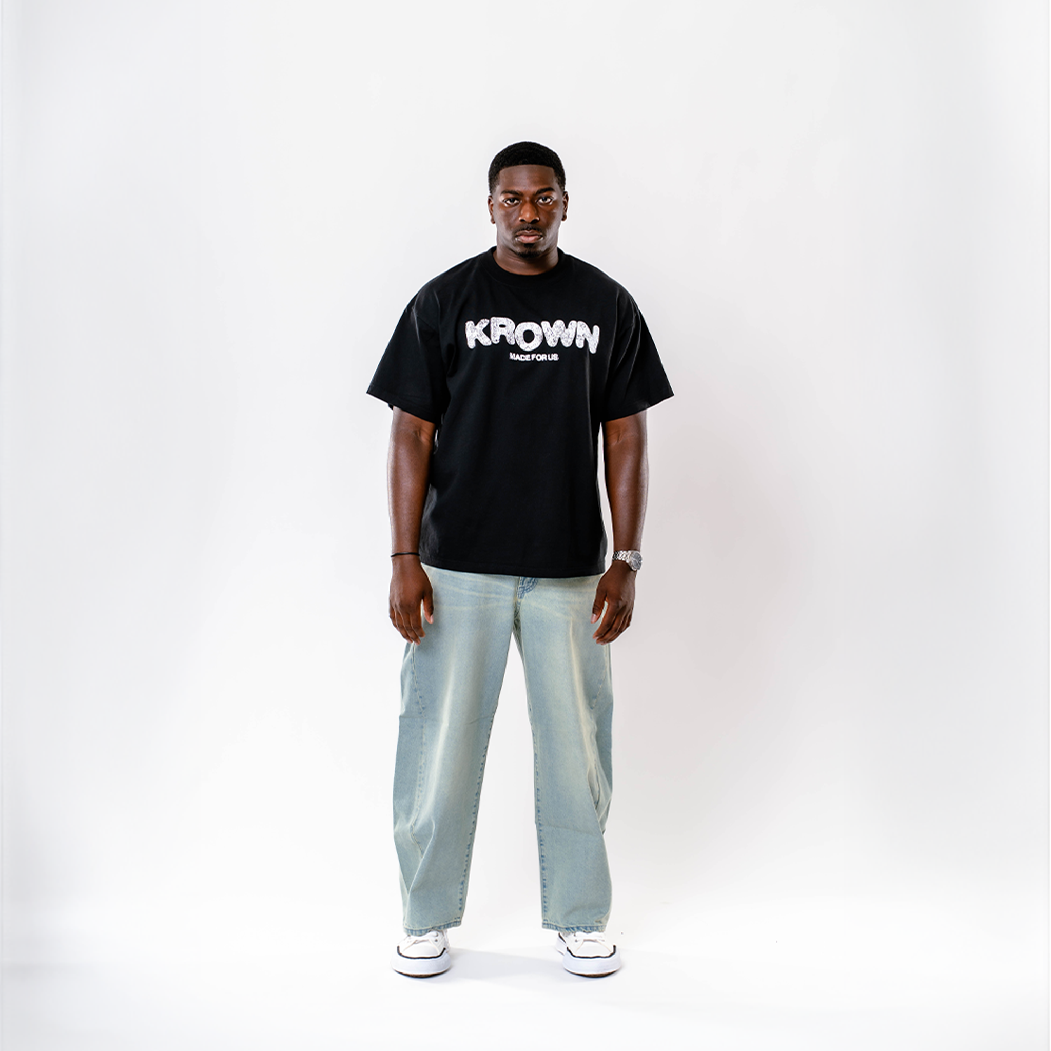 Black - Krown Faded Tee